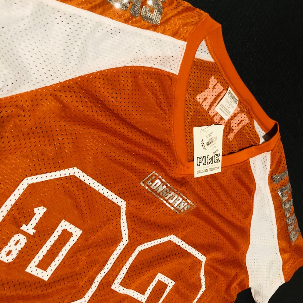 NWT VS Pink Bling Longhorns Jersey